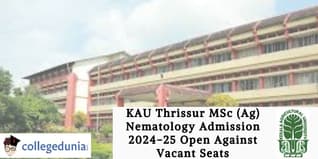 KAU Thrissur MSc (Ag) Nematology Admission Open Against Vacant Seats; Report on February 21
